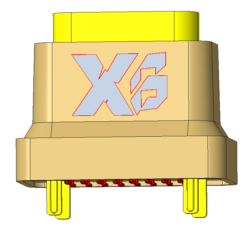 XB-TYP C 16P-14 SMT vertikale TYP C Sockelhöhe 10.5mm 16Pin wasserdicht Typ C USB Buchsensitz SMT H=10.5mm